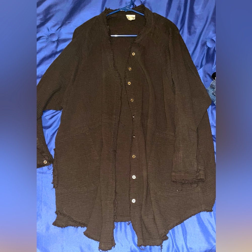 Arula Distressed Long Sleeve Cardigan